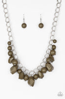 Gorgeously Globetrotter Green Necklace-Jewelry-Paparazzi Accessories-Ericka C Wise, $5 Jewelry Paparazzi accessories jewelry ericka champion wise elite consultant life of the party fashion fix lead and nickel free florida palm bay melbourne
