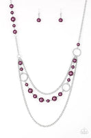 Party Dress Princess Purple Necklace-Jewelry-Paparazzi Accessories-Ericka C Wise, $5 Jewelry Paparazzi accessories jewelry ericka champion wise elite consultant life of the party fashion fix lead and nickel free florida palm bay melbourne