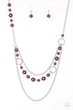 Party Dress Princess Purple Necklace-Jewelry-Paparazzi Accessories-Ericka C Wise, $5 Jewelry Paparazzi accessories jewelry ericka champion wise elite consultant life of the party fashion fix lead and nickel free florida palm bay melbourne