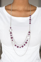 Party Dress Princess Purple Necklace-Jewelry-Paparazzi Accessories-Ericka C Wise, $5 Jewelry Paparazzi accessories jewelry ericka champion wise elite consultant life of the party fashion fix lead and nickel free florida palm bay melbourne