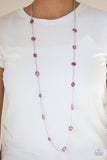 Glassy Glamorous Purple Necklace-Jewelry-Ericka C Wise, $5 Jewelry-Ericka C Wise, $5 Jewelry Paparazzi accessories jewelry ericka champion wise elite consultant life of the party fashion fix lead and nickel free florida palm bay melbourne
