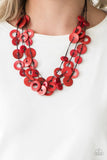 Wonderfully Walla Walla Red Necklace-Jewelry-Paparazzi Accessories-Ericka C Wise, $5 Jewelry Paparazzi accessories jewelry ericka champion wise elite consultant life of the party fashion fix lead and nickel free florida palm bay melbourne