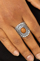 Zen to One Brown Ring-Jewelry-Paparazzi Accessories-Ericka C Wise, $5 Jewelry Paparazzi accessories jewelry ericka champion wise elite consultant life of the party fashion fix lead and nickel free florida palm bay melbourne