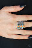 Point Me to Phoenix Orange Ring-Jewelry-Paparazzi Accessories-Ericka C Wise, $5 Jewelry Paparazzi accessories jewelry ericka champion wise elite consultant life of the party fashion fix lead and nickel free florida palm bay melbourne