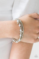 Grandiose Slam Silver Bracelet-Jewelry-Paparazzi Accessories-Ericka C Wise, $5 Jewelry Paparazzi accessories jewelry ericka champion wise elite consultant life of the party fashion fix lead and nickel free florida palm bay melbourne
