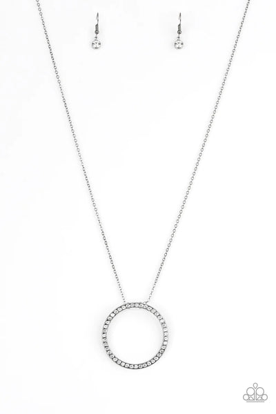 Center of Attention Black Necklace-Jewelry-Paparazzi Accessories-Ericka C Wise, $5 Jewelry Paparazzi accessories jewelry ericka champion wise elite consultant life of the party fashion fix lead and nickel free florida palm bay melbourne