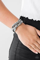 Looking for Trouble Black Bracelet-Jewelry-Paparazzi Accessories-Ericka C Wise, $5 Jewelry Paparazzi accessories jewelry ericka champion wise elite consultant life of the party fashion fix lead and nickel free florida palm bay melbourne
