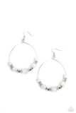 Cats Eye Charisma White Earrings-Jewelry-Paparazzi Accessories-Ericka C Wise, $5 Jewelry Paparazzi accessories jewelry ericka champion wise elite consultant life of the party fashion fix lead and nickel free florida palm bay melbourne