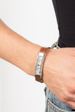 Rebel Reputation Brown Bracelet-Jewelry-Paparazzi Accessories-Ericka C Wise, $5 Jewelry Paparazzi accessories jewelry ericka champion wise elite consultant life of the party fashion fix lead and nickel free florida palm bay melbourne