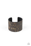 Up to Scratch Black Cuff Bracelet-Jewelry-Paparazzi Accessories-Ericka C Wise, $5 Jewelry Paparazzi accessories jewelry ericka champion wise elite consultant life of the party fashion fix lead and nickel free florida palm bay melbourne