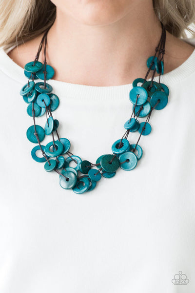 Wonderfully Walla Walla Blue Necklace-Jewelry-Paparazzi Accessories-Ericka C Wise, $5 Jewelry Paparazzi accessories jewelry ericka champion wise elite consultant life of the party fashion fix lead and nickel free florida palm bay melbourne