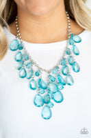 Irresistible Iridescence Blue Necklace-Jewelry-Paparazzi Accessories-Ericka C Wise, $5 Jewelry Paparazzi accessories jewelry ericka champion wise elite consultant life of the party fashion fix lead and nickel free florida palm bay melbourne
