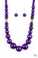 Panama Panorama Purple Necklace-Jewelry-Paparazzi Accessories-Ericka C Wise, $5 Jewelry Paparazzi accessories jewelry ericka champion wise elite consultant life of the party fashion fix lead and nickel free florida palm bay melbourne