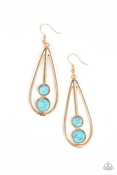 Natural Nova Gold Earring-Jewelry-Paparazzi Accessories-Ericka C Wise, $5 Jewelry Paparazzi accessories jewelry ericka champion wise elite consultant life of the party fashion fix lead and nickel free florida palm bay melbourne