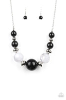 Daytime Drama Black Necklace-Ericka C Wise, $5 Jewelry-Ericka C Wise, $5 Jewelry Paparazzi accessories jewelry ericka champion wise elite consultant life of the party fashion fix lead and nickel free florida palm bay melbourne