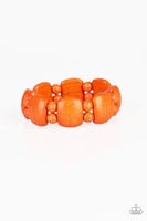 Don't Be So Nomadic Orange Bracelet-Jewelry-Paparazzi Accessories-Ericka C Wise, $5 Jewelry Paparazzi accessories jewelry ericka champion wise elite consultant life of the party fashion fix lead and nickel free florida palm bay melbourne