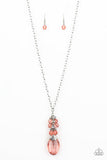 Crystal Cascade Orange Necklace-Jewelry-Paparazzi Accessories-Ericka C Wise, $5 Jewelry Paparazzi accessories jewelry ericka champion wise elite consultant life of the party fashion fix lead and nickel free florida palm bay melbourne