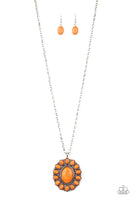 Rancho Roamer Orange Necklace-Jewelry-Paparazzi Accessories-Ericka C Wise, $5 Jewelry Paparazzi accessories jewelry ericka champion wise elite consultant life of the party fashion fix lead and nickel free florida palm bay melbourne