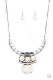Commander in Chiefette White Necklace-Jewelry-Paparazzi Accessories-Ericka C Wise, $5 Jewelry Paparazzi accessories jewelry ericka champion wise elite consultant life of the party fashion fix lead and nickel free florida palm bay melbourne