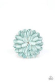 Bloomin' Bloomer Blue Ring-Jewelry-Paparazzi Accessories-Ericka C Wise, $5 Jewelry Paparazzi accessories jewelry ericka champion wise elite consultant life of the party fashion fix lead and nickel free florida palm bay melbourne