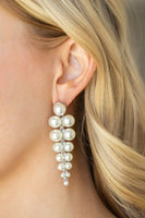 Totally Tribeca White Earrings-Jewelry-Paparazzi Accessories-Ericka C Wise, $5 Jewelry Paparazzi accessories jewelry ericka champion wise elite consultant life of the party fashion fix lead and nickel free florida palm bay melbourne