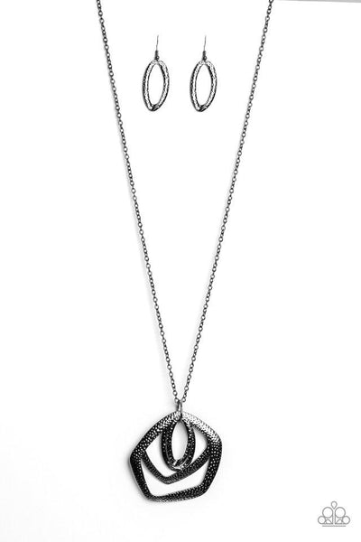 Harbor harmony black necklace sale paparazzi