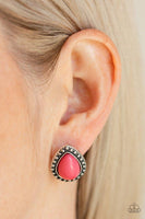 Boldly Beaded Pink Earrings-Jewelry-Paparazzi Accessories-Ericka C Wise, $5 Jewelry Paparazzi accessories jewelry ericka champion wise elite consultant life of the party fashion fix lead and nickel free florida palm bay melbourne