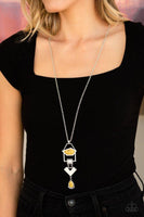 Desert Artisan Yellow Necklace-Jewelry-Paparazzi Accessories-Ericka C Wise, $5 Jewelry Paparazzi accessories jewelry ericka champion wise elite consultant life of the party fashion fix lead and nickel free florida palm bay melbourne