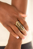 Deco Defender Brass Ring-Jewelry-Paparazzi Accessories-Ericka C Wise, $5 Jewelry Paparazzi accessories jewelry ericka champion wise elite consultant life of the party fashion fix lead and nickel free florida palm bay melbourne