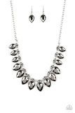 Fearless Is More Silver Necklace-Jewelry-Paparazzi Accessories-Ericka C Wise, $5 Jewelry Paparazzi accessories jewelry ericka champion wise elite consultant life of the party fashion fix lead and nickel free florida palm bay melbourne