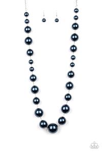 Pearl Prodigy Blue Necklace-Jewelry-Paparazzi Accessories-Ericka C Wise, $5 Jewelry Paparazzi accessories jewelry ericka champion wise elite consultant life of the party fashion fix lead and nickel free florida palm bay melbourne