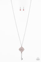 Unlocked Pink Necklace-Jewelry-Paparazzi Accessories-Ericka C Wise, $5 Jewelry Paparazzi accessories jewelry ericka champion wise elite consultant life of the party fashion fix lead and nickel free florida palm bay melbourne