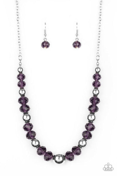Jewel Jam Purple Necklace-Jewelry-Ericka C Wise, $5 Jewelry-Ericka C Wise, $5 Jewelry Paparazzi accessories jewelry ericka champion wise elite consultant life of the party fashion fix lead and nickel free florida palm bay melbourne