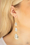 Metro Momentum Gold Earring-Jewelry-Paparazzi Accessories-Ericka C Wise, $5 Jewelry Paparazzi accessories jewelry ericka champion wise elite consultant life of the party fashion fix lead and nickel free florida palm bay melbourne