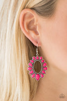 Fashionista Flavor Pink Earrings-Jewelry-Paparazzi Accessories-Ericka C Wise, $5 Jewelry Paparazzi accessories jewelry ericka champion wise elite consultant life of the party fashion fix lead and nickel free florida palm bay melbourne