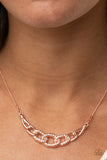 Knot In Love Copper Necklace-Jewelry-Paparazzi Accessories-Ericka C Wise, $5 Jewelry Paparazzi accessories jewelry ericka champion wise elite consultant life of the party fashion fix lead and nickel free florida palm bay melbourne