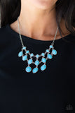 Mermaid Marmalade Blue Necklace-Jewelry-Paparazzi Accessories-Ericka C Wise, $5 Jewelry Paparazzi accessories jewelry ericka champion wise elite consultant life of the party fashion fix lead and nickel free florida palm bay melbourne