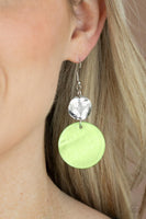 Opulently Oasis Green Earrings-Jewelry-Paparazzi Accessories-Ericka C Wise, $5 Jewelry Paparazzi accessories jewelry ericka champion wise elite consultant life of the party fashion fix lead and nickel free florida palm bay melbourne