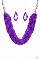 The Great Outback Purple Necklace-Jewelry-Ericka C Wise, $5 Jewelry-Ericka C Wise, $5 Jewelry Paparazzi accessories jewelry ericka champion wise elite consultant life of the party fashion fix lead and nickel free florida palm bay melbourne