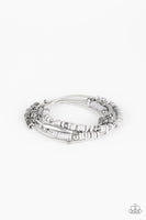 Tribal Spunk Silver Bracelet-Jewelry-Ericka C Wise, $5 Jewelry-Ericka C Wise, $5 Jewelry Paparazzi accessories jewelry ericka champion wise elite consultant life of the party fashion fix lead and nickel free florida palm bay melbourne