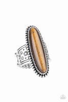 Ultra Luminary Brown Ring-Jewelry-Paparazzi Accessories-Ericka C Wise, $5 Jewelry Paparazzi accessories jewelry ericka champion wise elite consultant life of the party fashion fix lead and nickel free florida palm bay melbourne