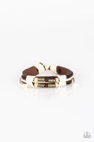 Wonderfully Woodsy Brown Urban Bracelet-Jewelry-Paparazzi Accessories-Ericka C Wise, $5 Jewelry Paparazzi accessories jewelry ericka champion wise elite consultant life of the party fashion fix lead and nickel free florida palm bay melbourne