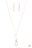 Shapely Silhouettes Copper Necklace-Jewelry-Paparazzi Accessories-Ericka C Wise, $5 Jewelry Paparazzi accessories jewelry ericka champion wise elite consultant life of the party fashion fix lead and nickel free florida palm bay melbourne