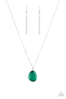 Icy Opalescence Green Necklace-Jewelry-Paparazzi Accessories-Ericka C Wise, $5 Jewelry Paparazzi accessories jewelry ericka champion wise elite consultant life of the party fashion fix lead and nickel free florida palm bay melbourne