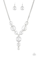 Legendary Luster White Necklace-Jewelry-Paparazzi Accessories-Ericka C Wise, $5 Jewelry Paparazzi accessories jewelry ericka champion wise elite consultant life of the party fashion fix lead and nickel free florida palm bay melbourne