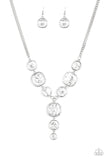 Legendary Luster White Necklace-Jewelry-Paparazzi Accessories-Ericka C Wise, $5 Jewelry Paparazzi accessories jewelry ericka champion wise elite consultant life of the party fashion fix lead and nickel free florida palm bay melbourne