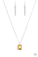 Pro Edge Yellow Necklace-Jewelry-Paparazzi Accessories-Ericka C Wise, $5 Jewelry Paparazzi accessories jewelry ericka champion wise elite consultant life of the party fashion fix lead and nickel free florida palm bay melbourne