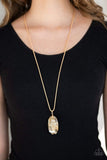 Gemstone Grandeur Gold Necklace-Jewelry-Paparazzi Accessories-Ericka C Wise, $5 Jewelry Paparazzi accessories jewelry ericka champion wise elite consultant life of the party fashion fix lead and nickel free florida palm bay melbourne