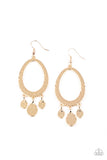 Taboo Trinket Gold Earrings-Jewelry-Paparazzi Accessories-Ericka C Wise, $5 Jewelry Paparazzi accessories jewelry ericka champion wise elite consultant life of the party fashion fix lead and nickel free florida palm bay melbourne