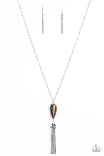 Zen Generation Brown Necklace-Jewelry-Paparazzi Accessories-Ericka C Wise, $5 Jewelry Paparazzi accessories jewelry ericka champion wise elite consultant life of the party fashion fix lead and nickel free florida palm bay melbourne